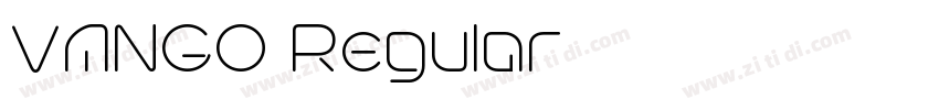 VANGO Regular字体转换 VANGO Regular字体转换